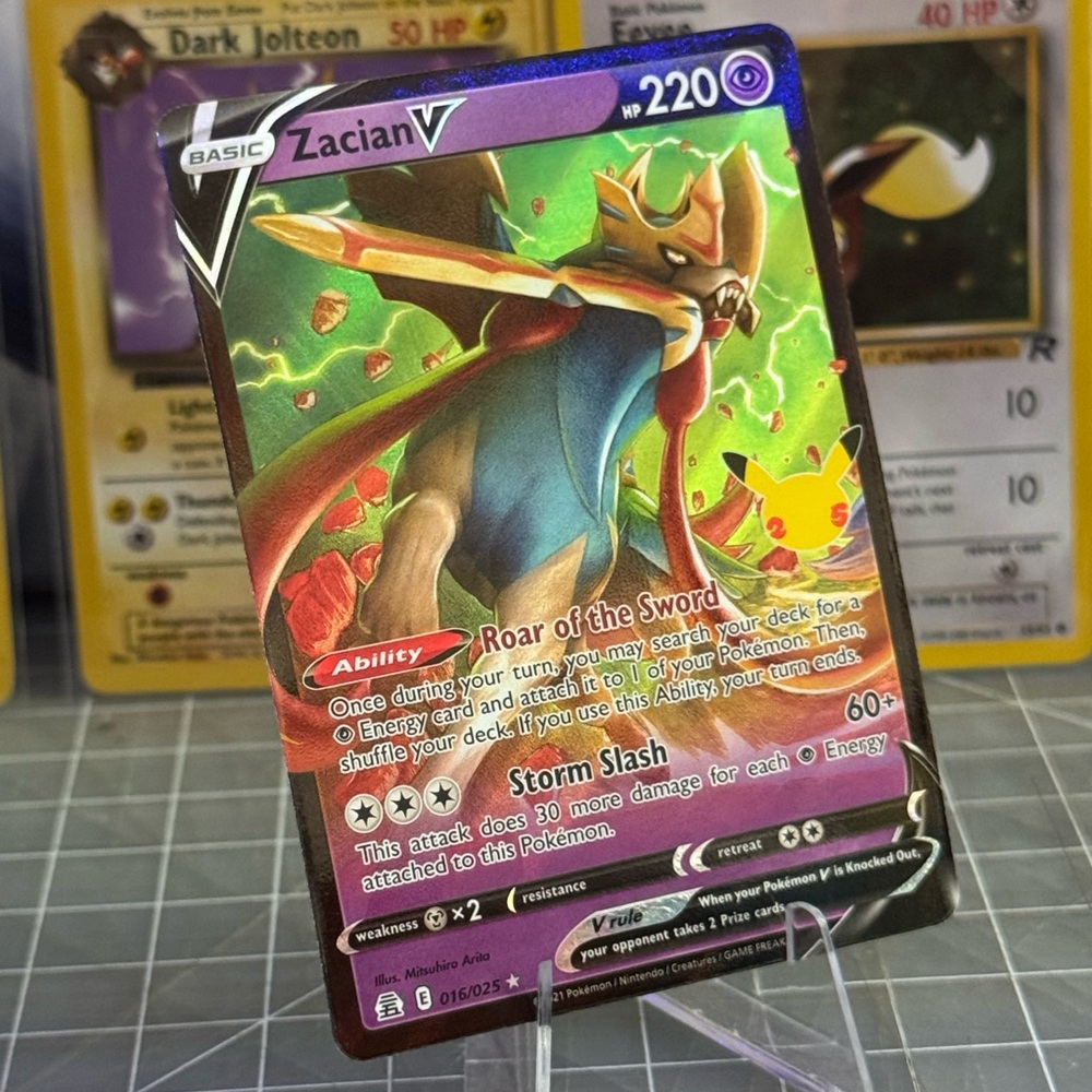 Zacian V Pokemon Celebrations 25th Anniversary Full Art Card